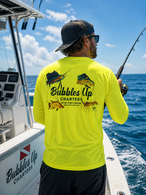 Bubbles Up & Guy Harvey Long Sleeve Performance Shirts
