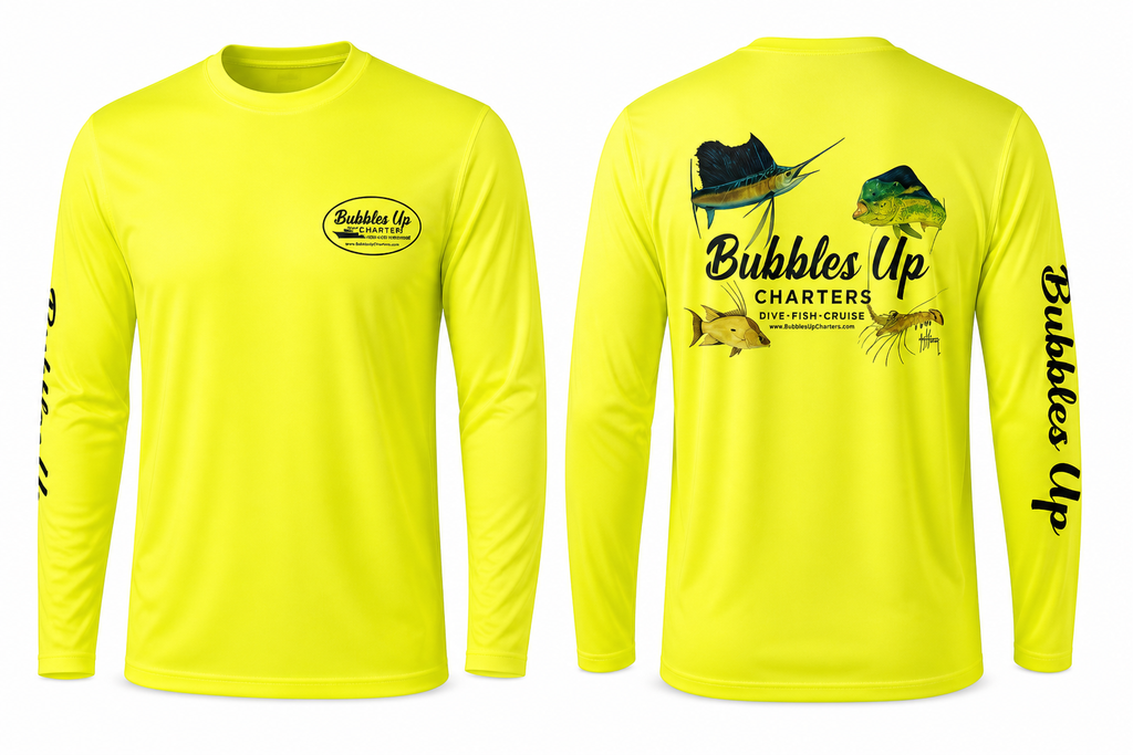 Bubbles Up & Guy Harvey Long Sleeve Performance Shirts
