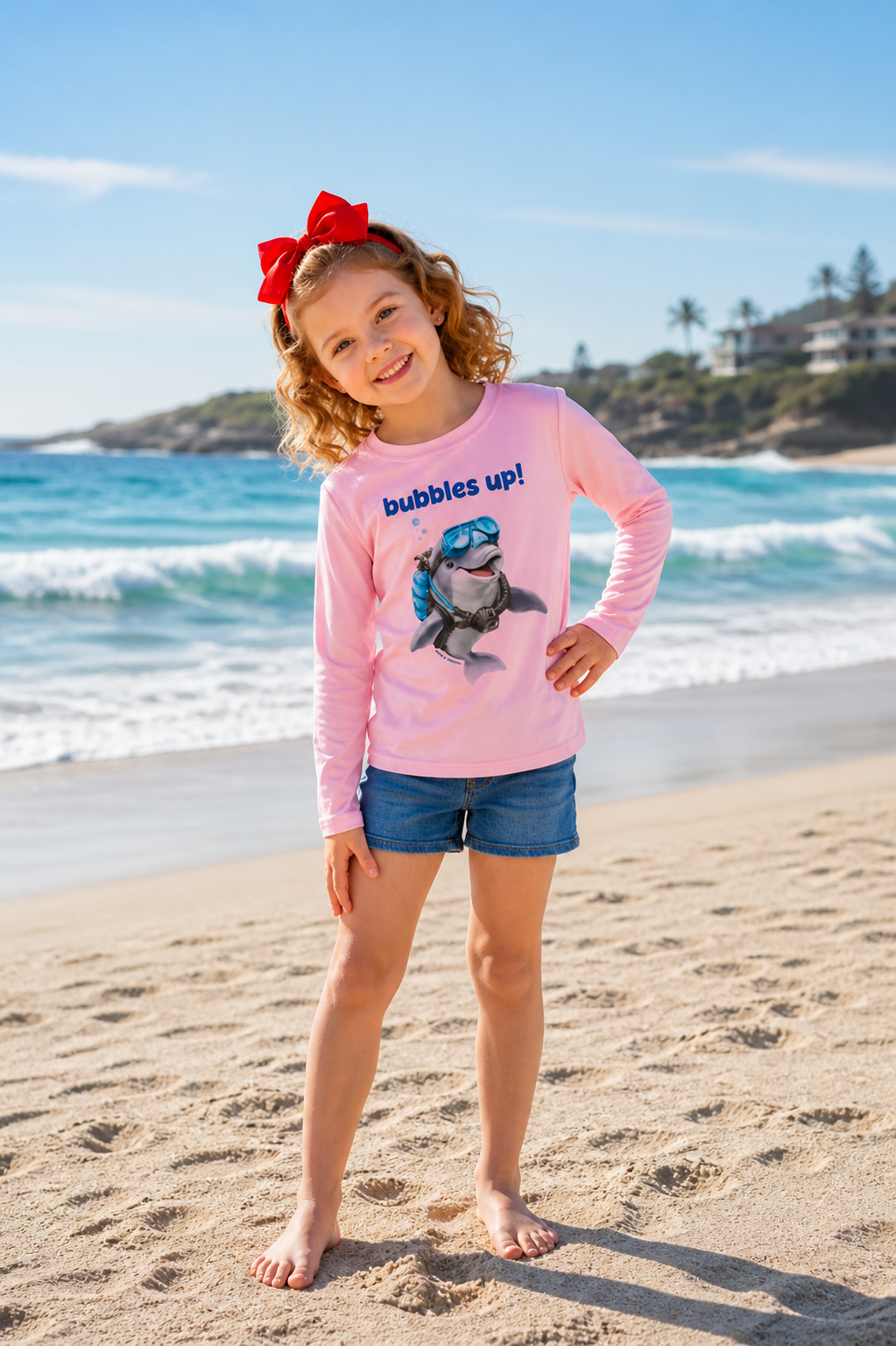 Bubbles Up Explorer Kids Long Sleeve Swim Shirt