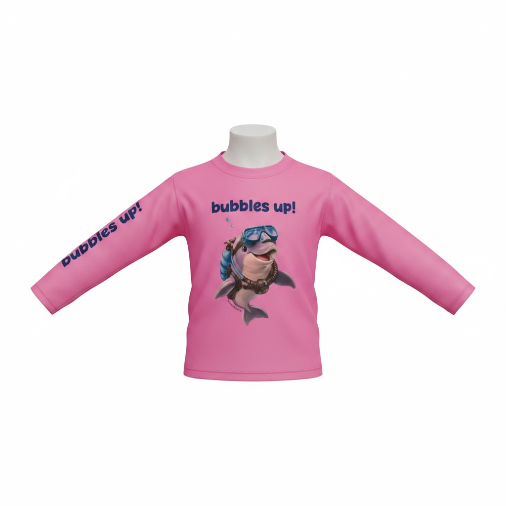 Bubbles Up Explorer Kids Long Sleeve Swim Shirt