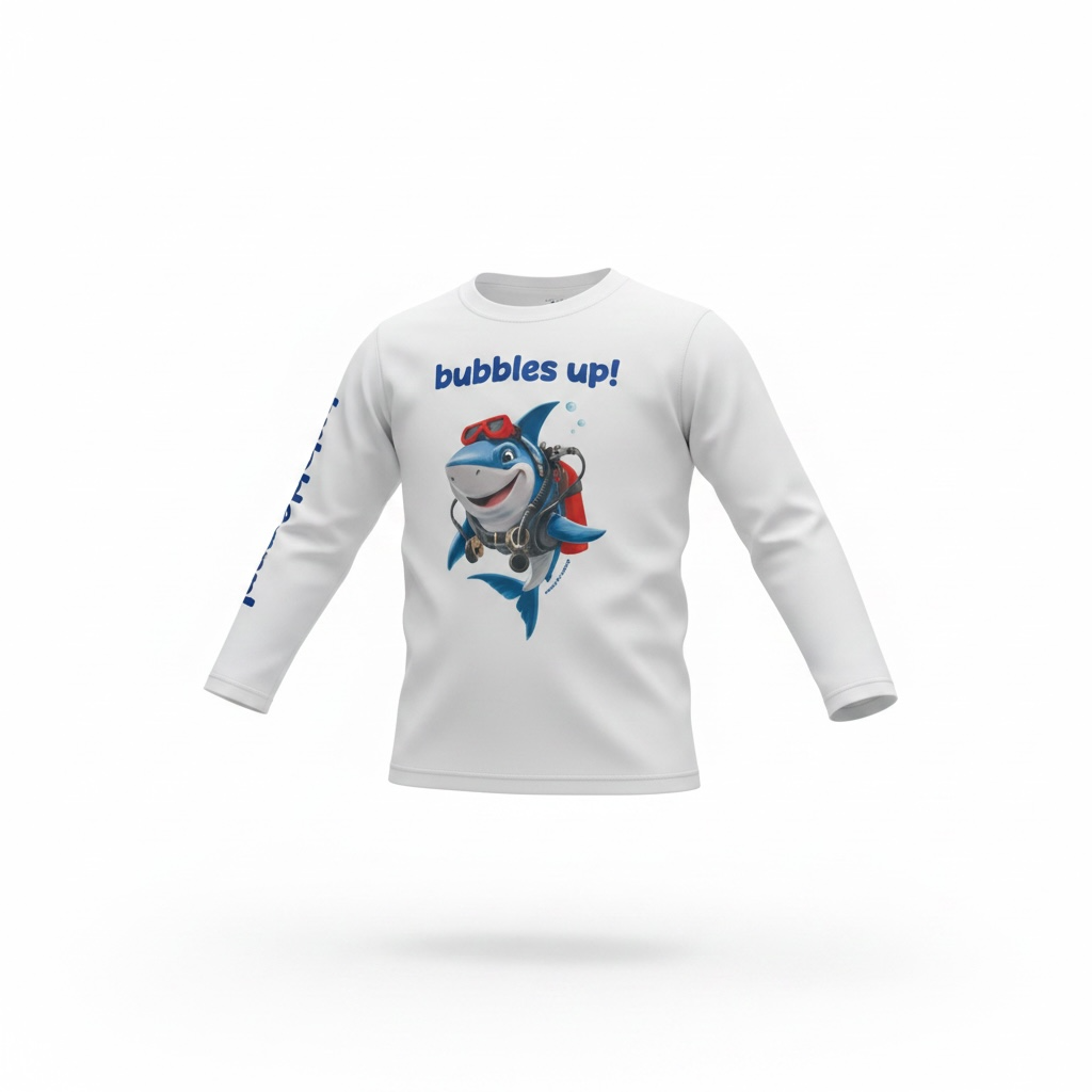 Bubbles Up Explorer Kids Long Sleeve Swim Shirt