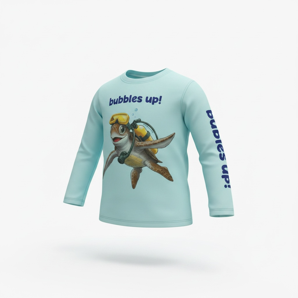 Bubbles Up Explorer Kids Long Sleeve Swim Shirt