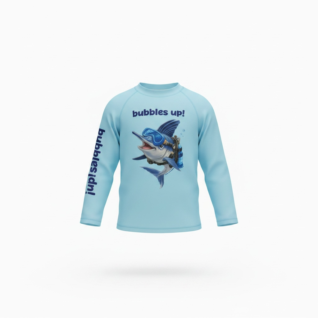 Bubbles Up Explorer Kids Long Sleeve Swim Shirt