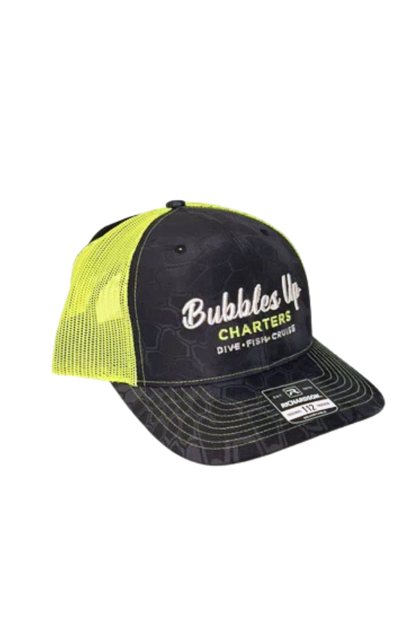 Black & Yellow Bubbles Up Trucker Hat