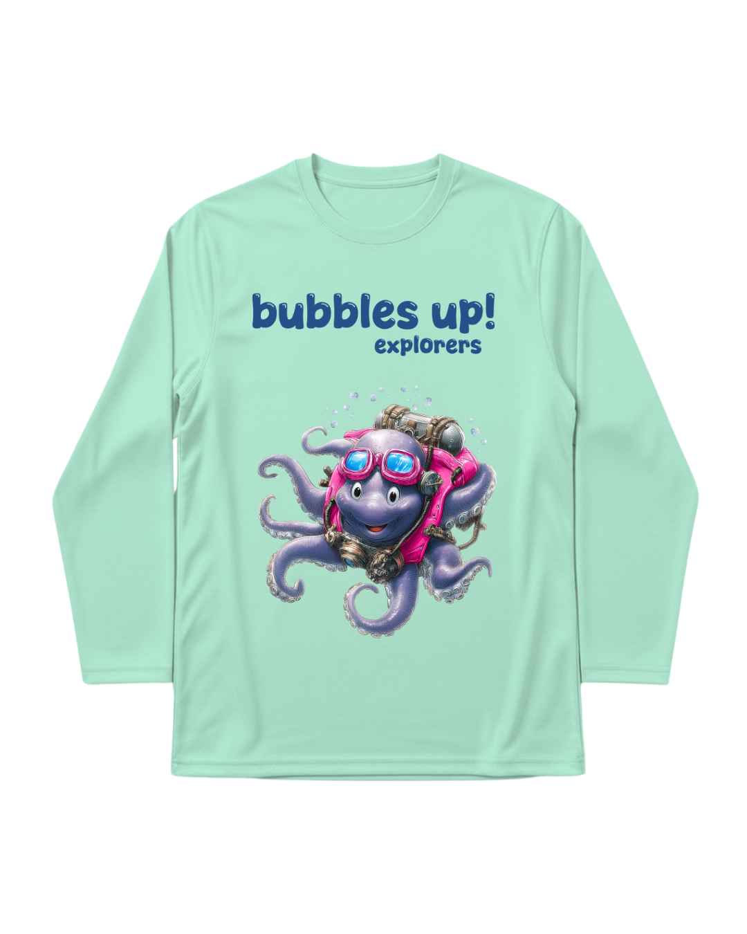 Bubbles Up Explorer Kids Long Sleeve Swim Shirt